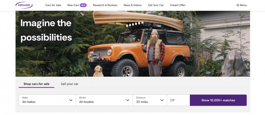 car dealership websites -cars.com