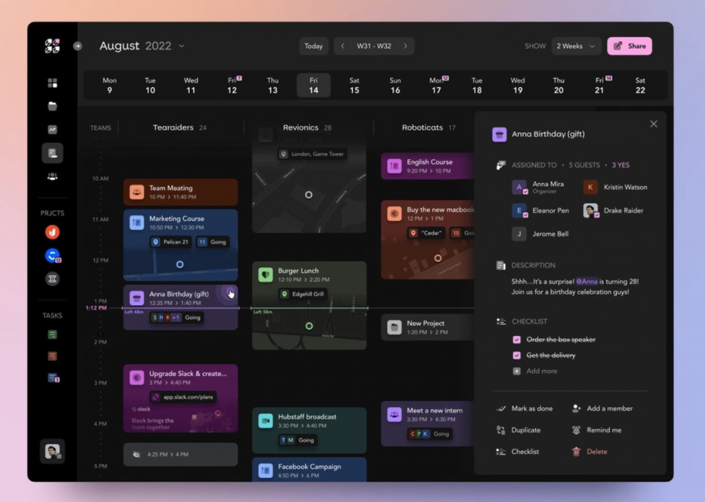 Awesome Team Management Product Design Ideas & Other Design Cases by Fireart