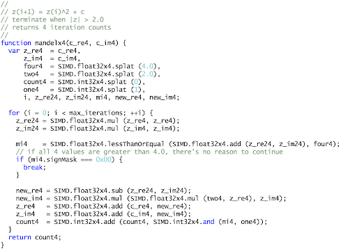 JavaScript code example