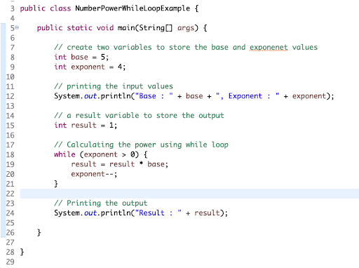 Java code example